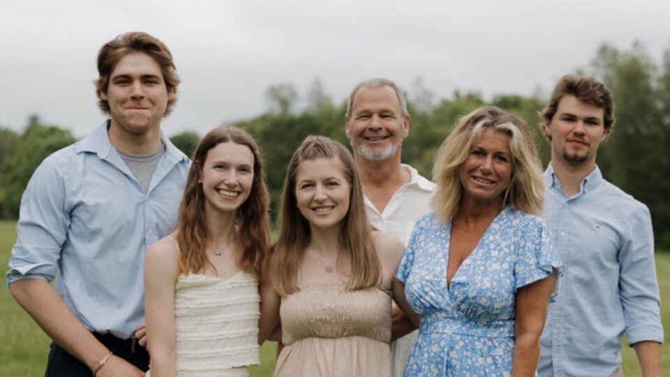 Patient Joe Abely and his family